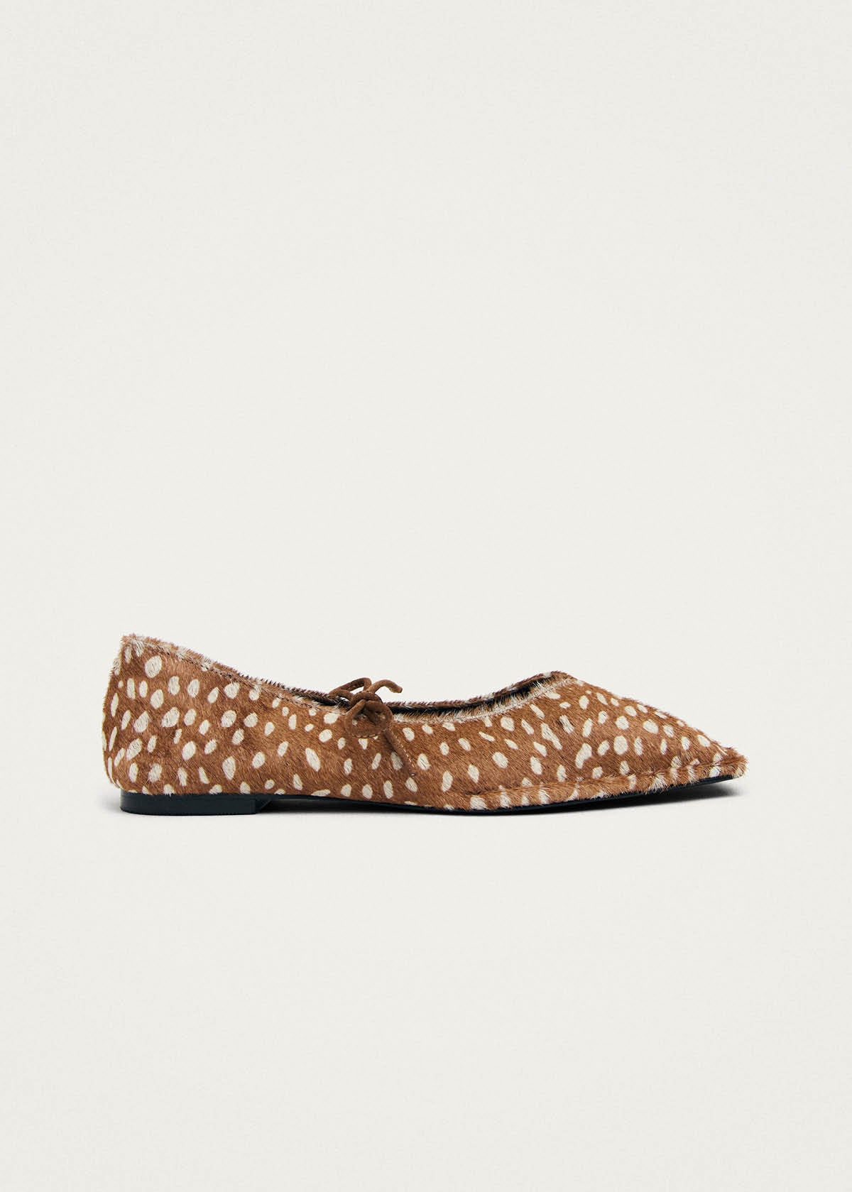 Sway Soft Deer Brown Leather Ballet Flats