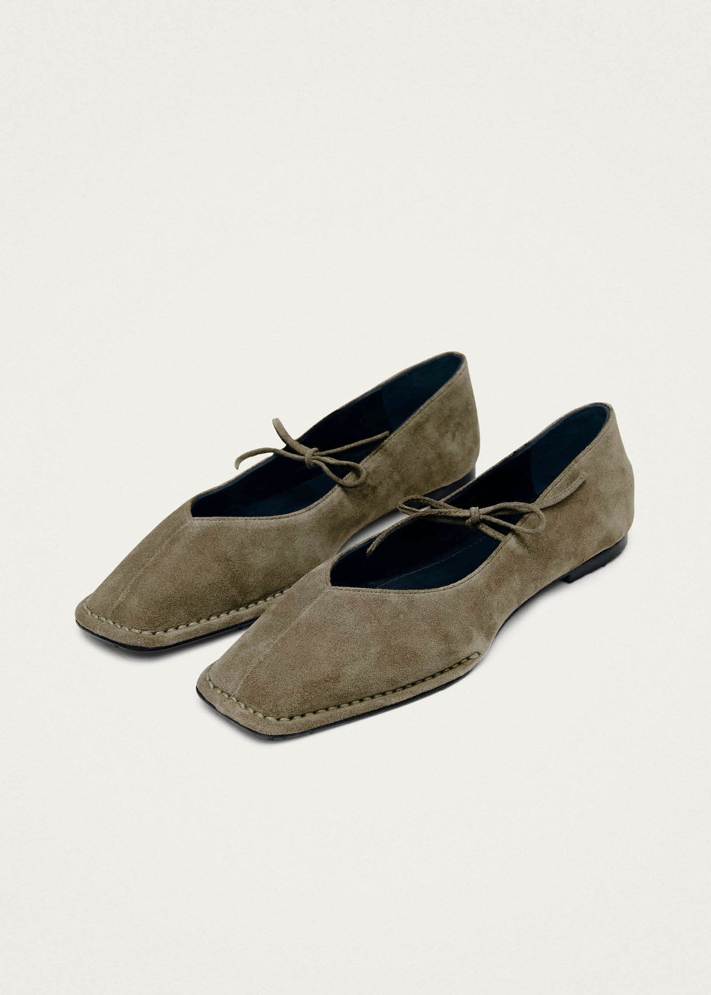 Sway Ante Color Caqui Tacones de Cuero