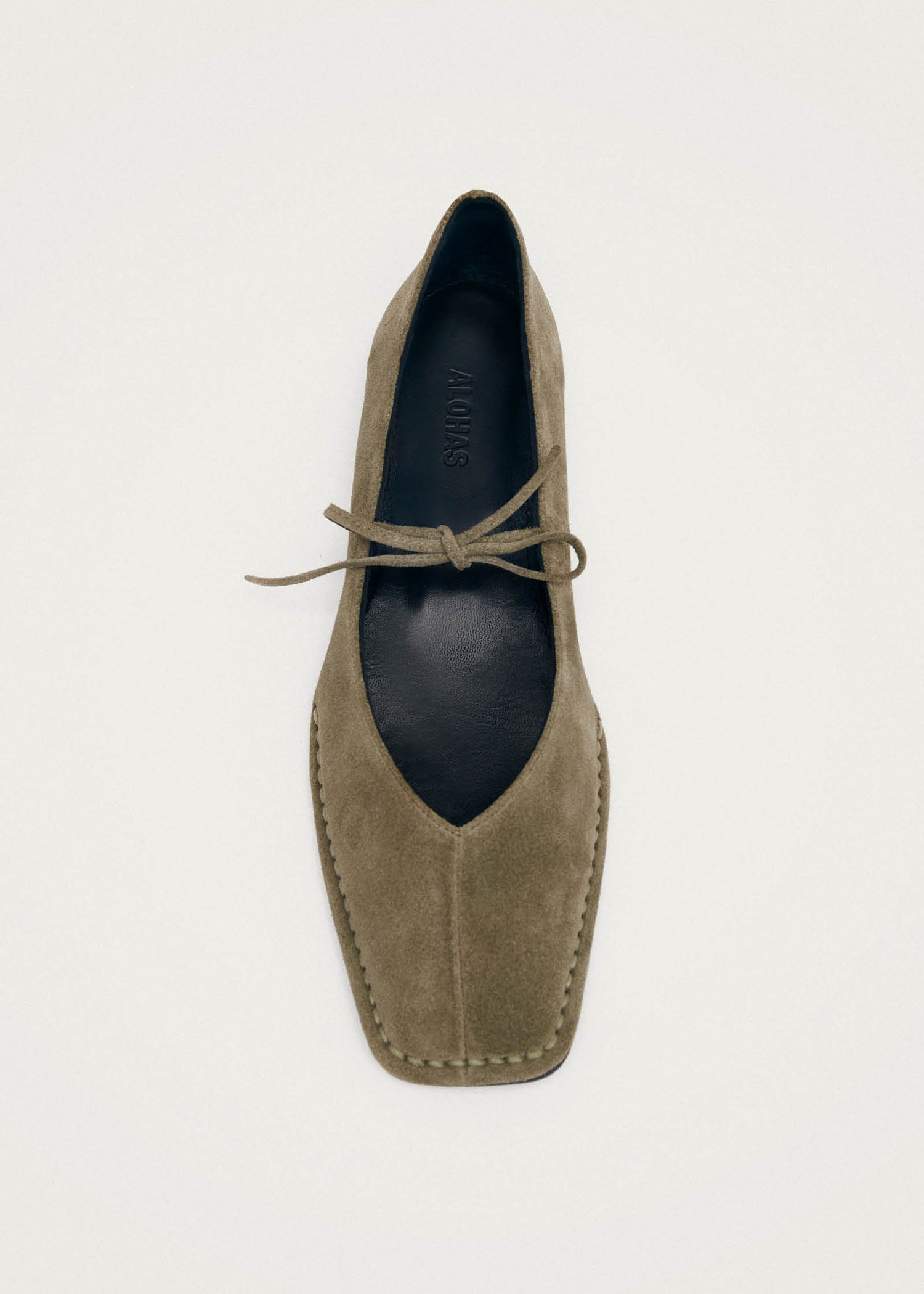 Sway Ante Color Caqui Tacones de Cuero