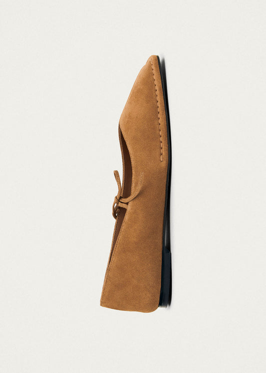 Sway Ballerines en Cuir Suédé Tan-image