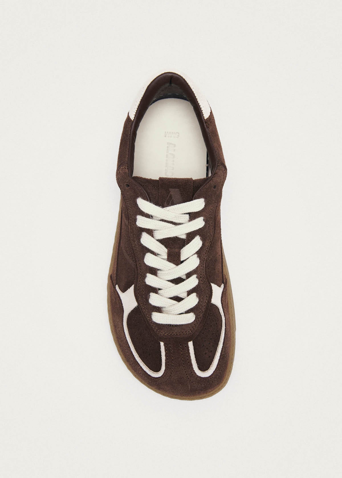 Tb.00 Zapatillas de Cuero Color Cocoa y Blanco