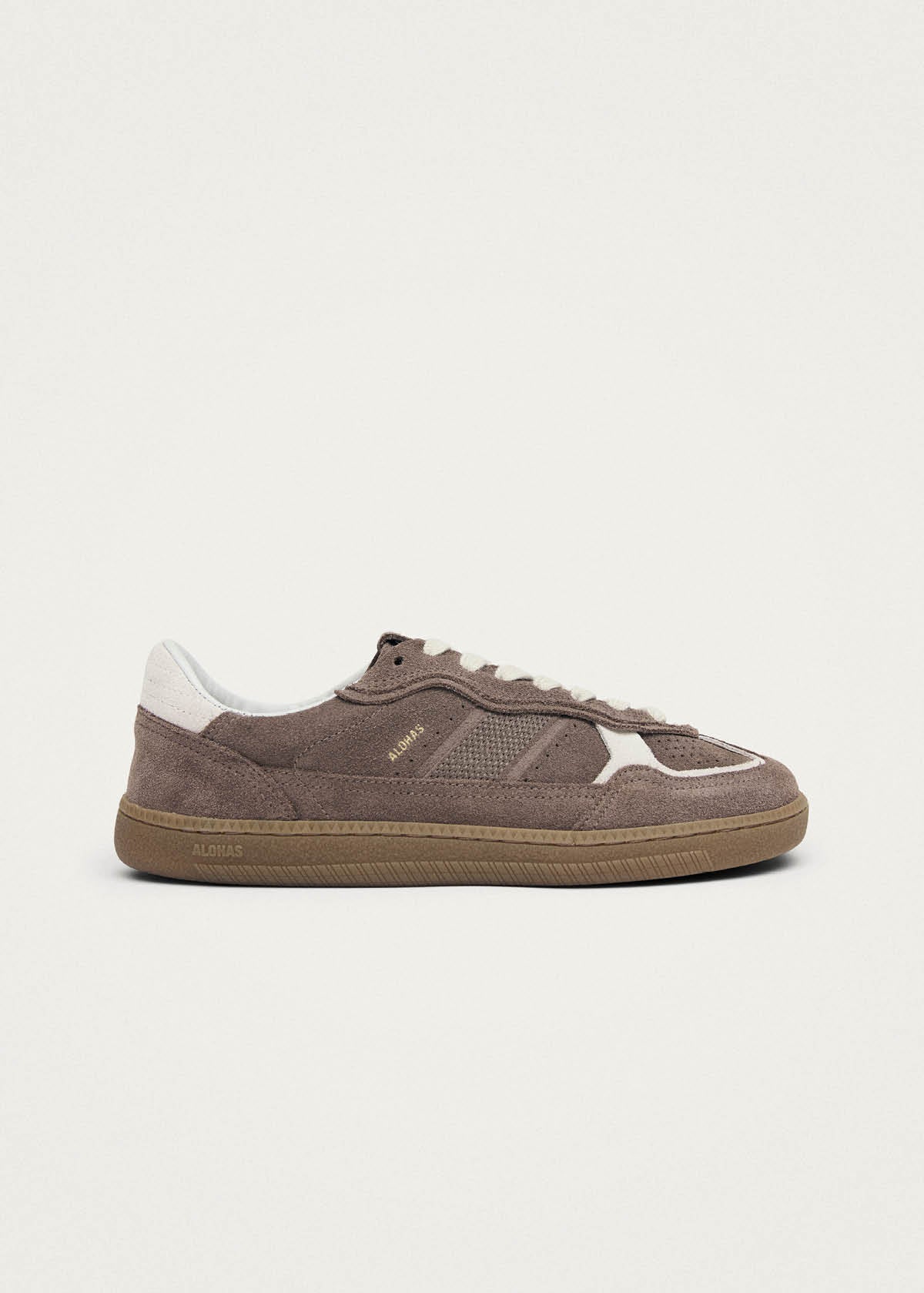 Tb.00 Baskets en Cuir Taupe Barefoot Rife