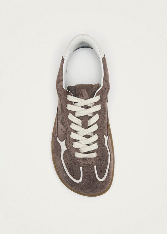 Tb.00 Baskets en Cuir Taupe Barefoot Rife-image