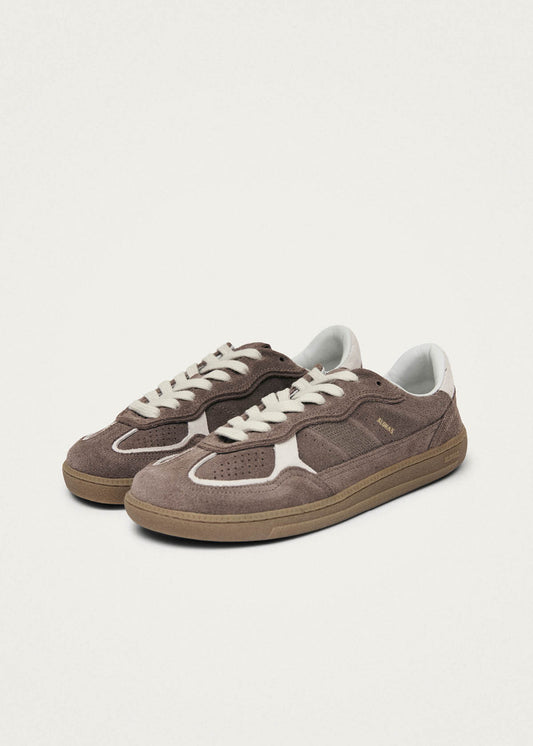 Tb.00 Baskets en Cuir Taupe Barefoot Rife-image