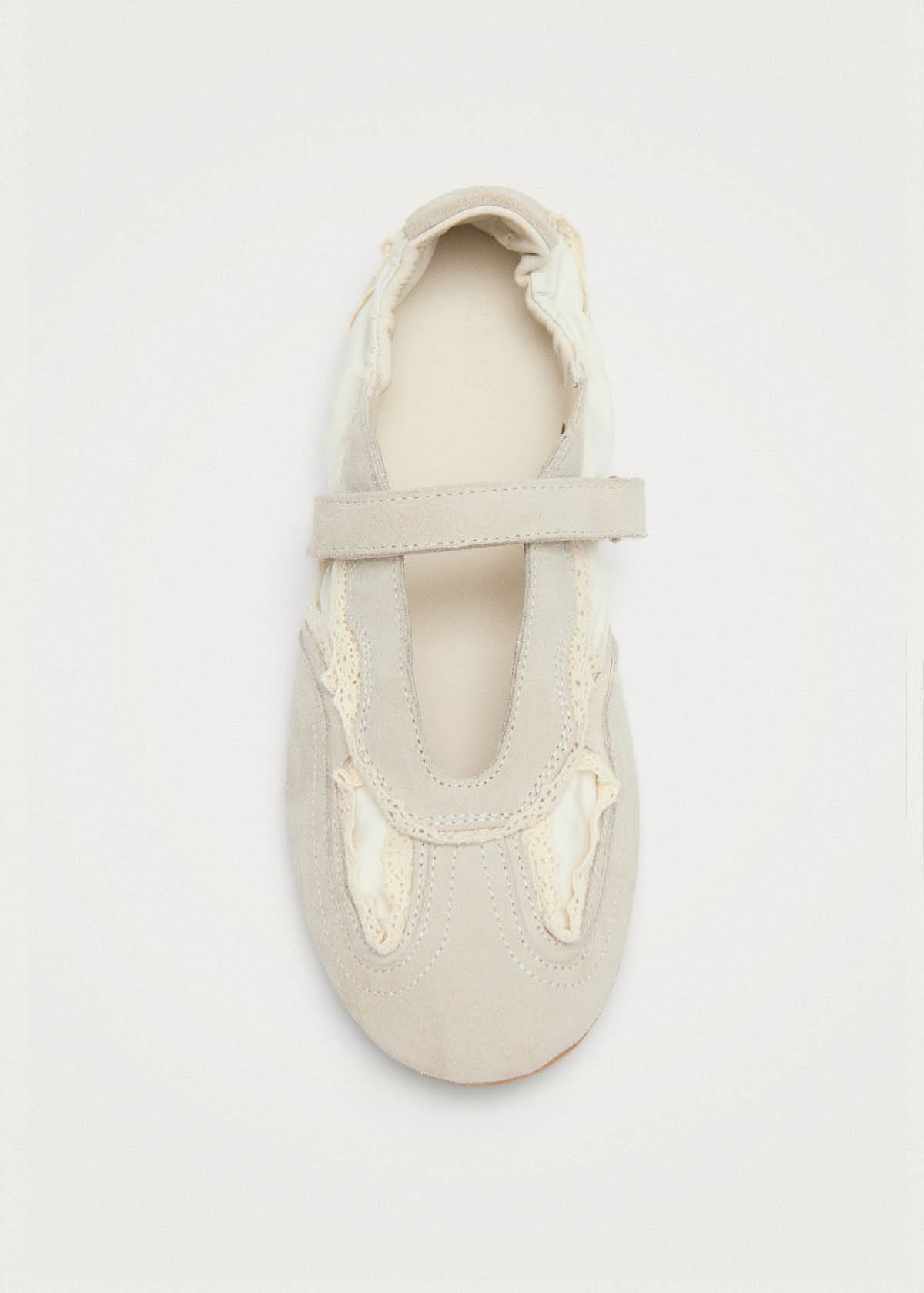 Tb.027 Meryl Crochet Cream Leather Sneakers