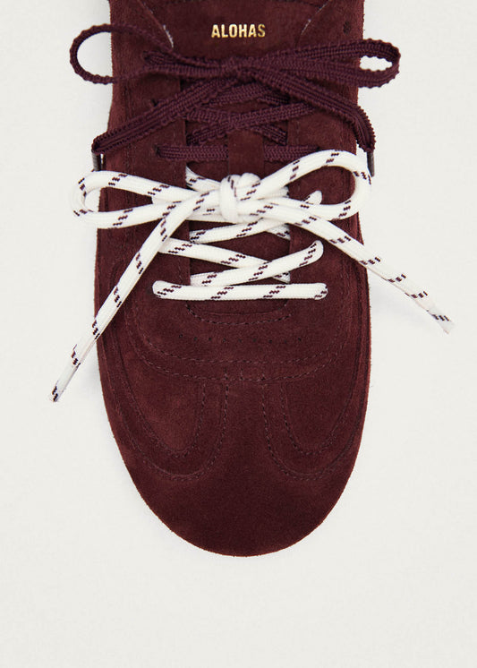 Tb.24 Suede Burgundy Leather Sneakers-image