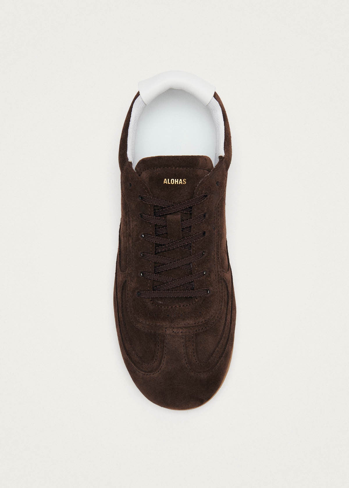 Tb.24 Zapatillas de Cuero Ante Color Marrón Chocolate