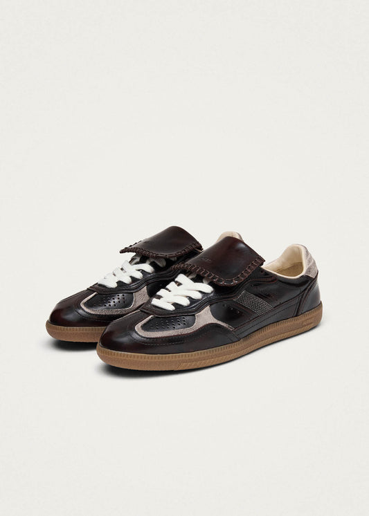 Tb.490 Club Baskets en Cuir Chocolat Foncé Brossé-image