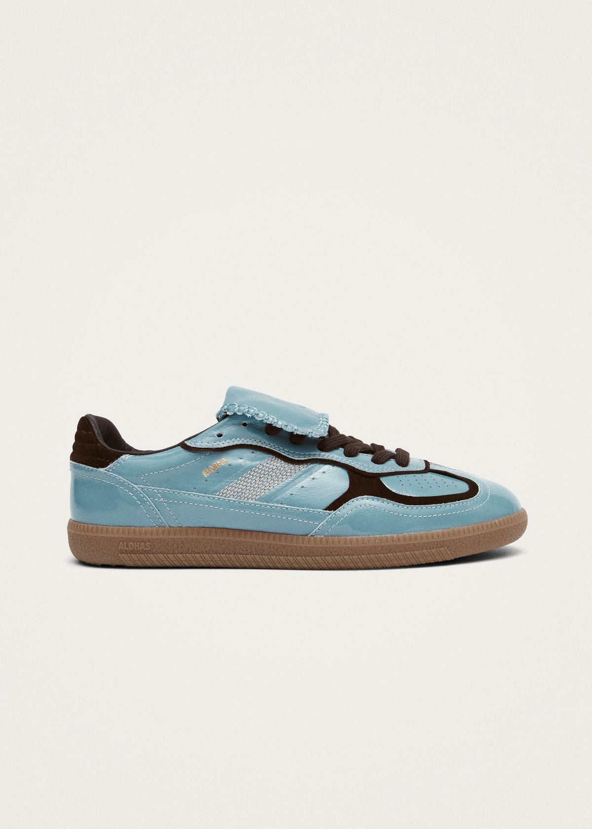 Tb.490 Club Zapatillas de Cuero Color Gris Azul
