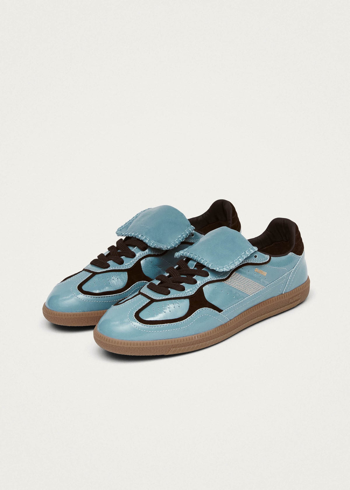 Tb.490 Club Zapatillas de Cuero Color Gris Azul
