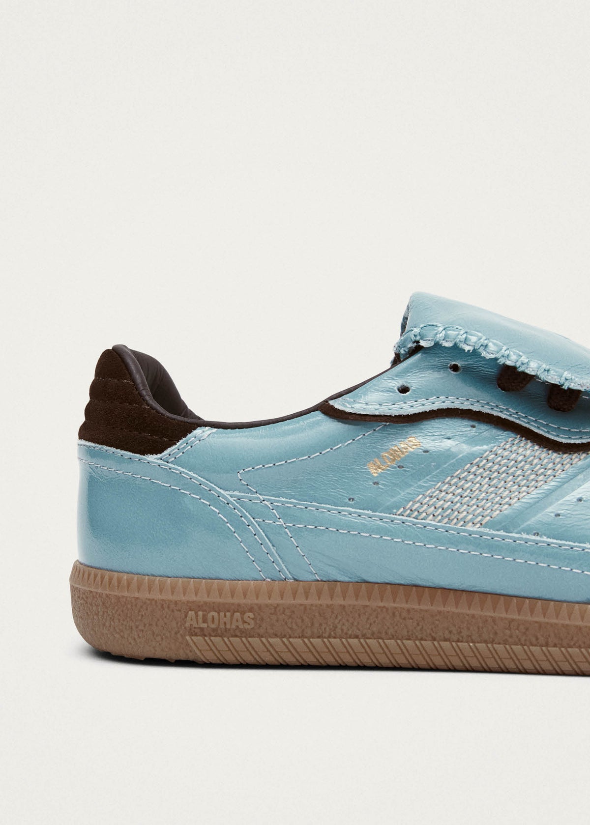 Tb.490 Club Zapatillas de Cuero Color Gris Azul