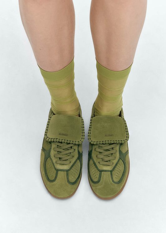 Tb.490 Sneakers en Cuir Suédé Vert-image