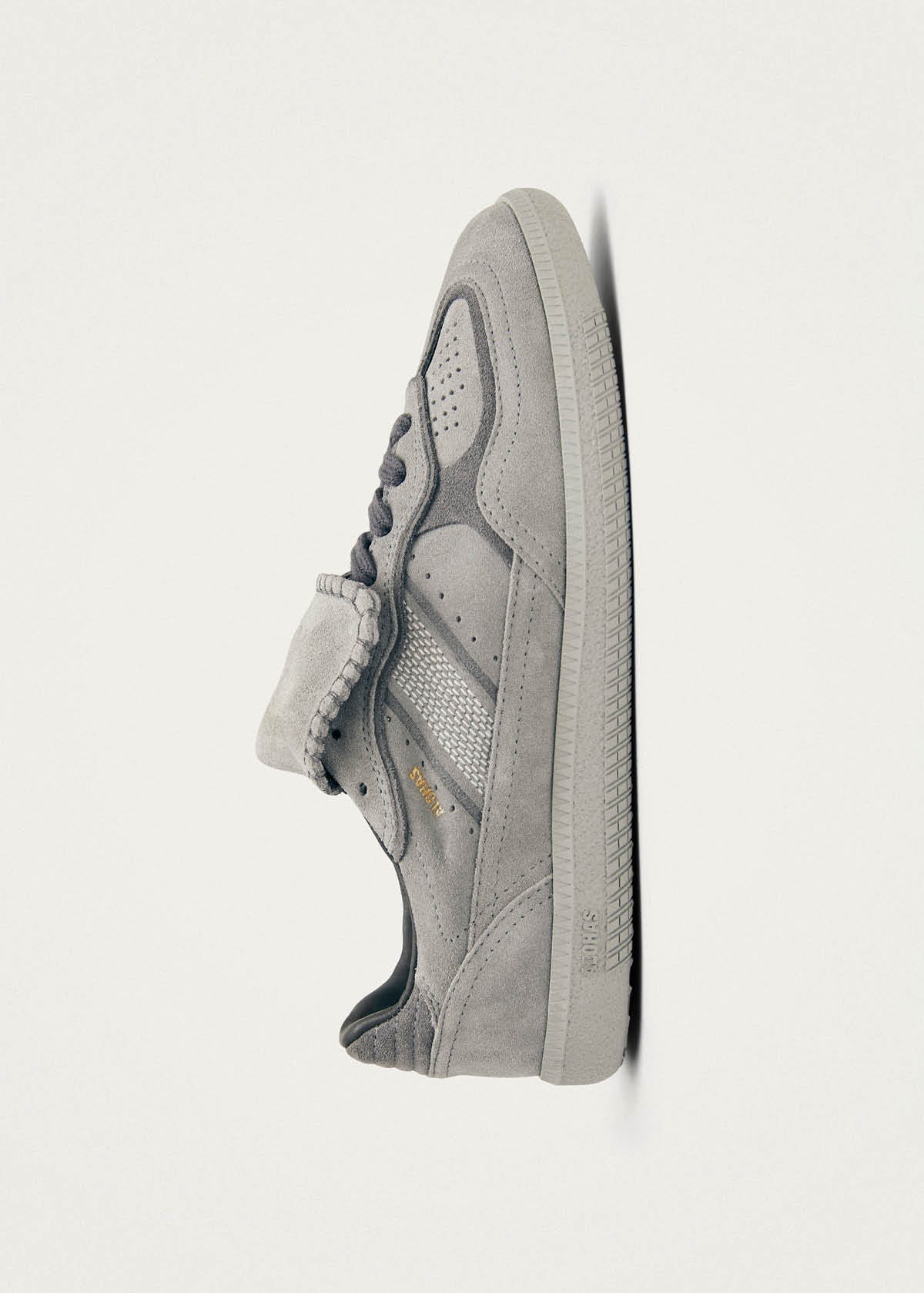Tb.490 Sneakers en Cuir Suédé Gris Pâle