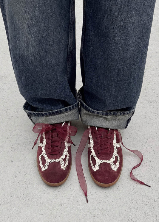 Tb.490 Crochet Sneaker in Pelle Bordeaux-image