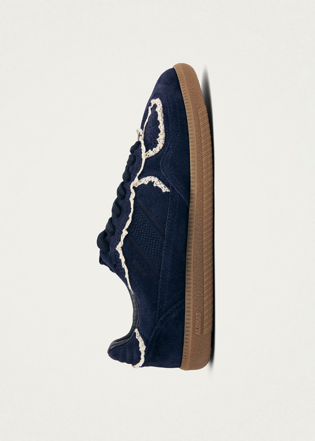 Tb.490 Baskets en Cuir Marine