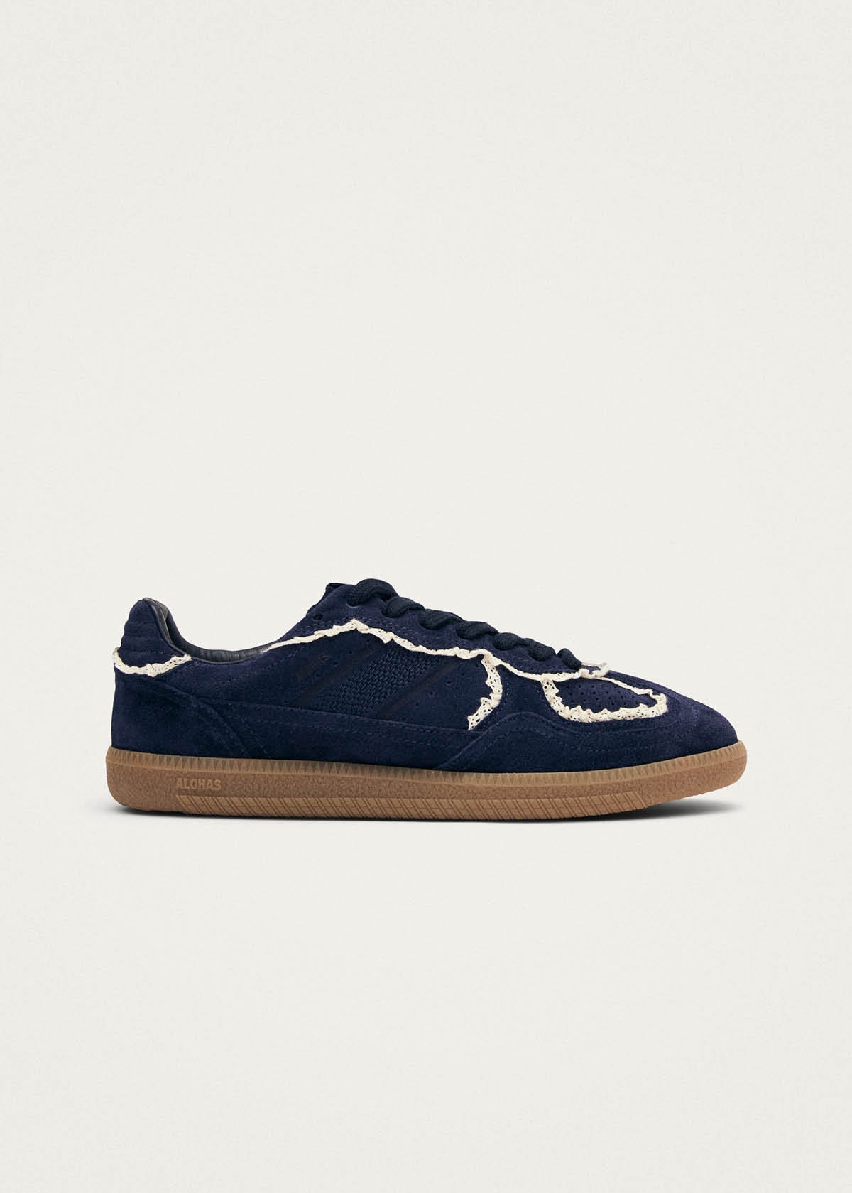 Tb.490 Baskets en Cuir Marine