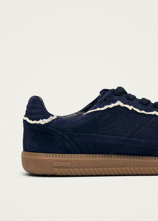 Tb.490 Crochet Navy Leather Sneakers-image