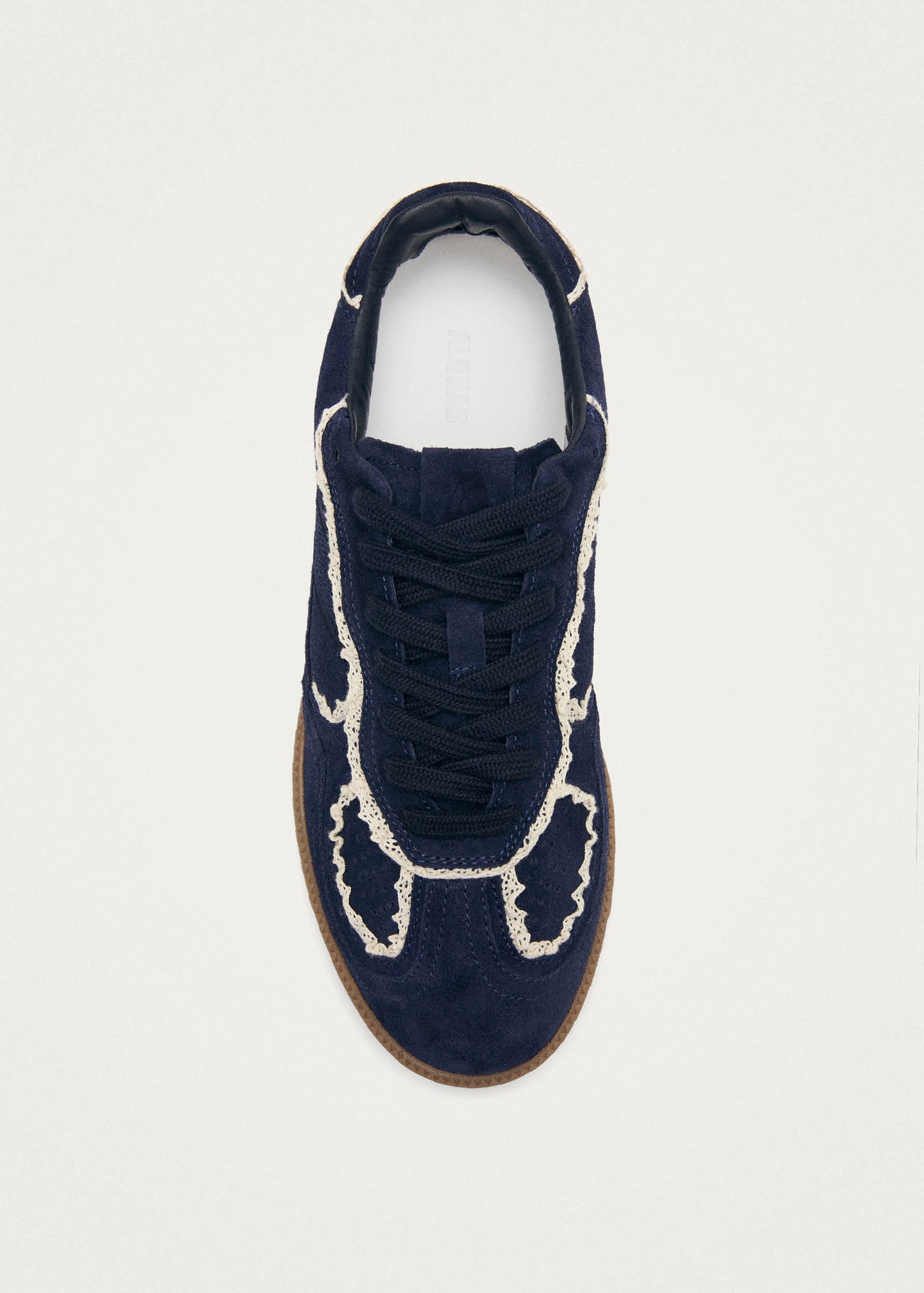 Tb.490 Baskets en Cuir Marine