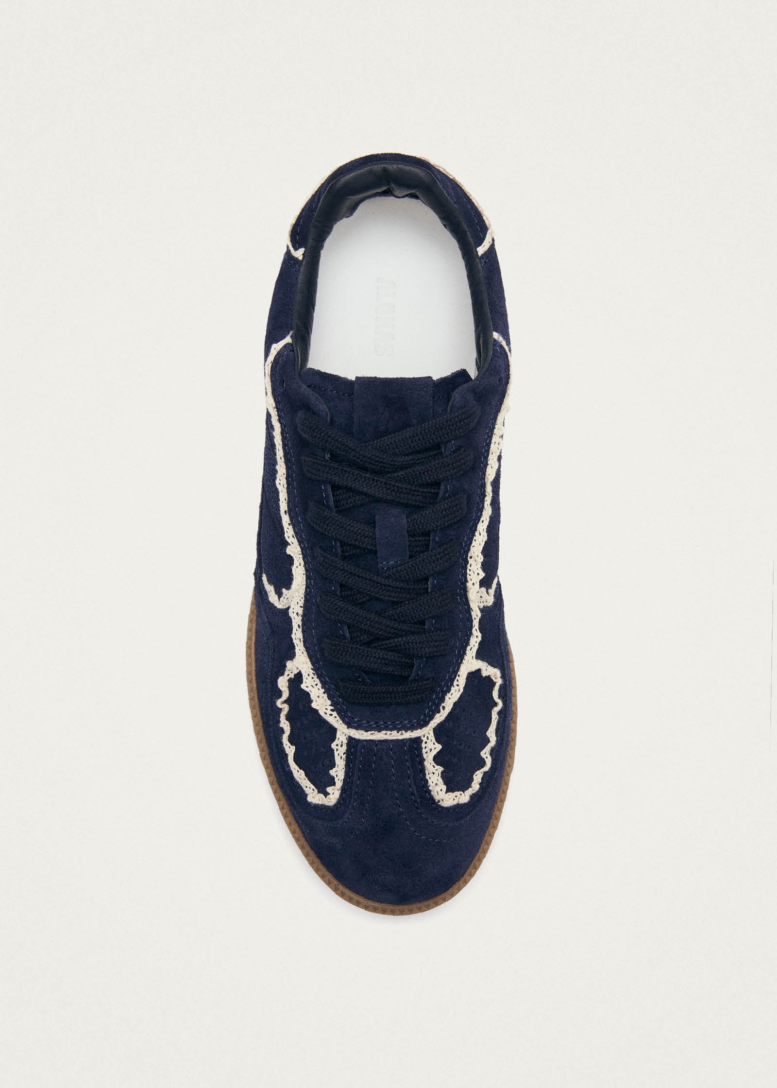 Tb.490 Baskets en Cuir Marine