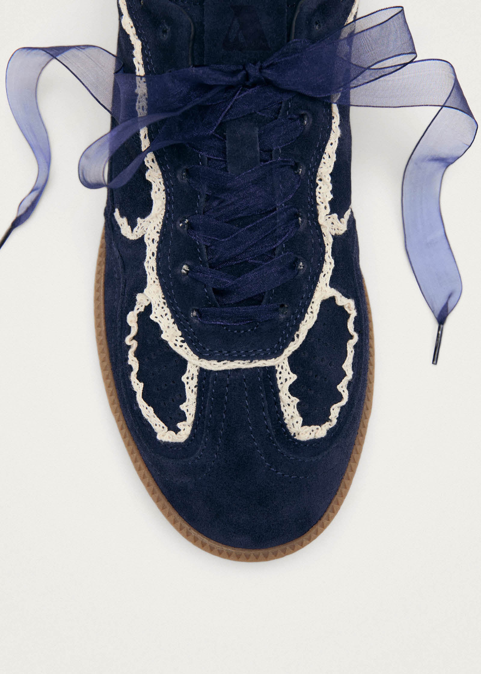 Tb.490 Baskets en Cuir Marine