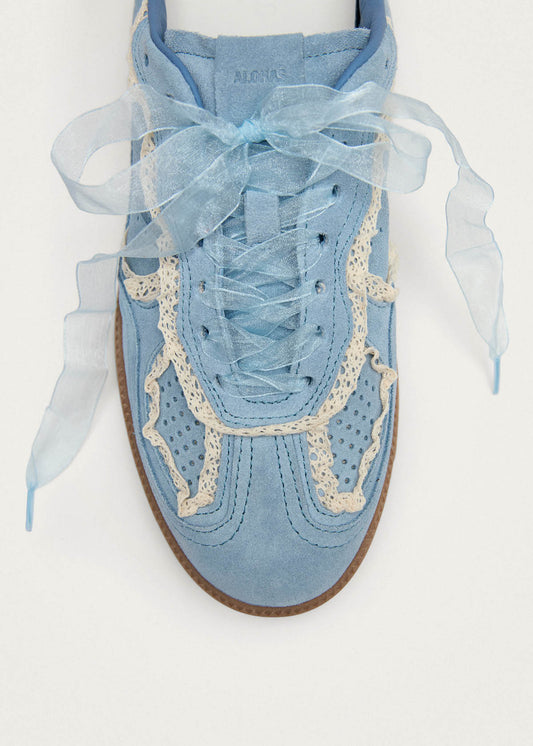 Zapatillas de cuero azul Tb.490 Crochet-image