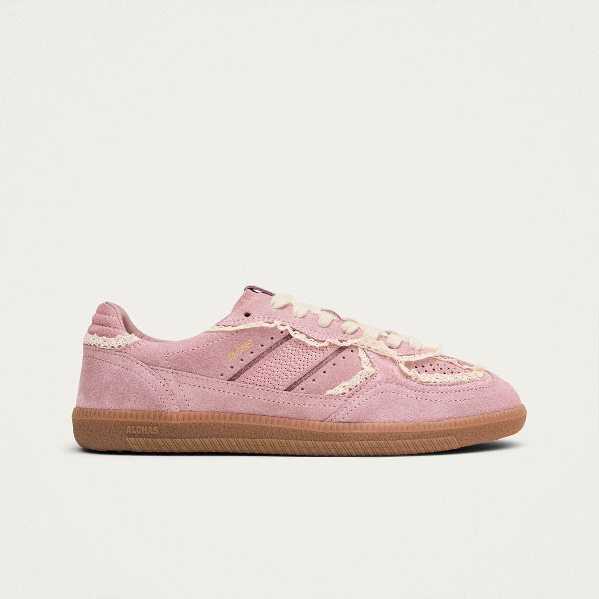 Tb.490 Häkel-Pinke Ledersneaker