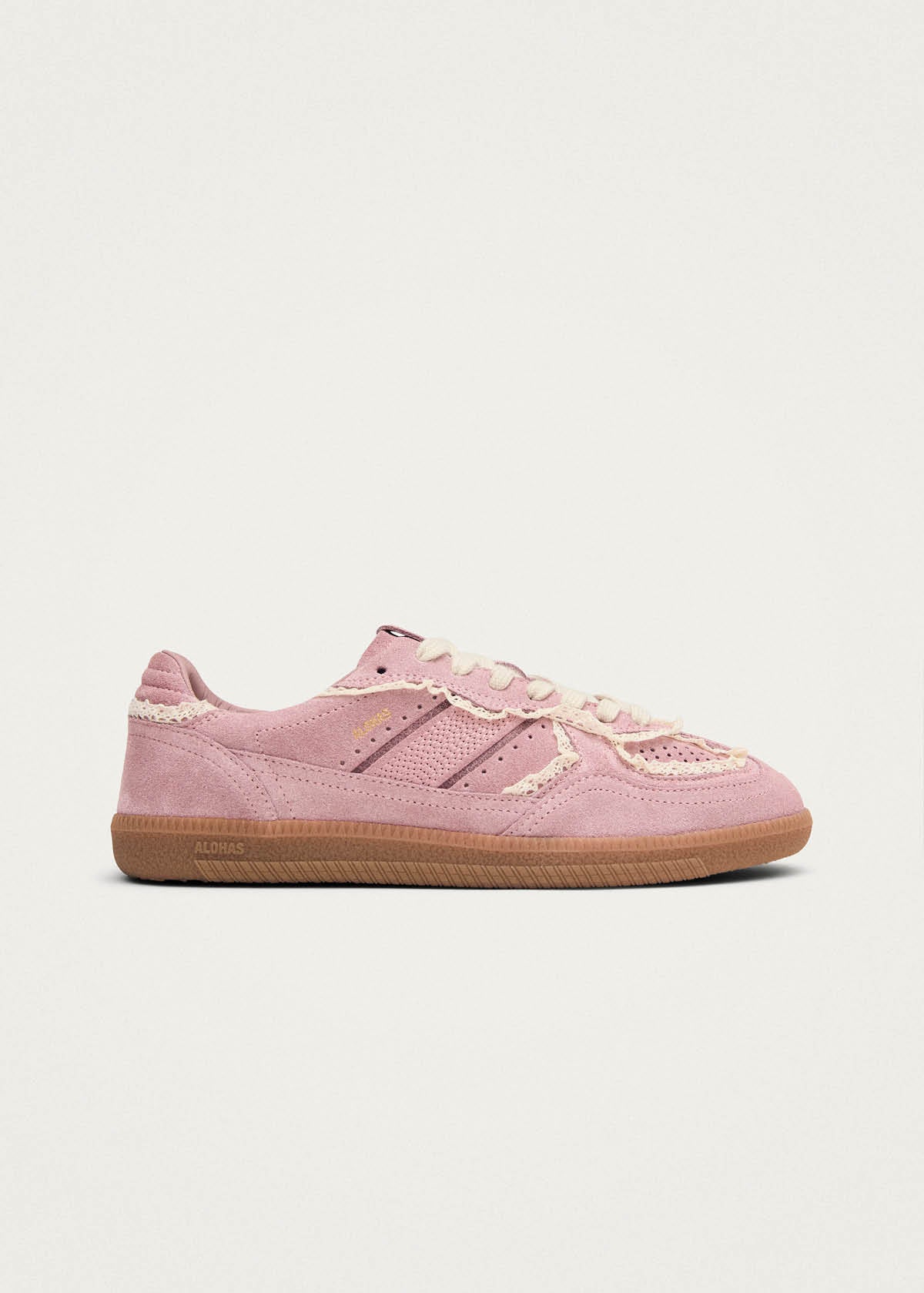 Tb.490 Häkel-Pinke Ledersneaker