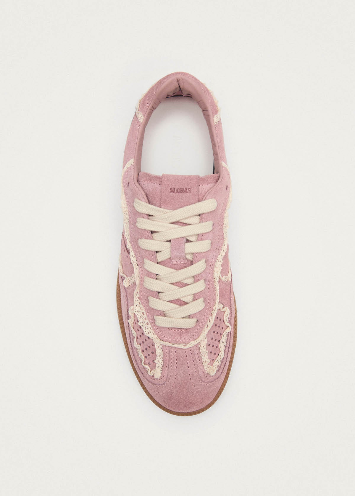 Tb.490 Häkel-Pinke Ledersneaker