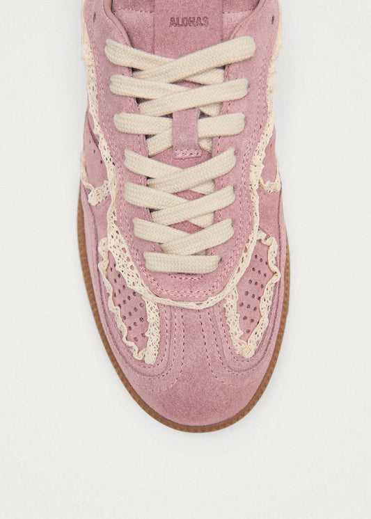 Tb.490 Häkel-Pinke Ledersneaker-image