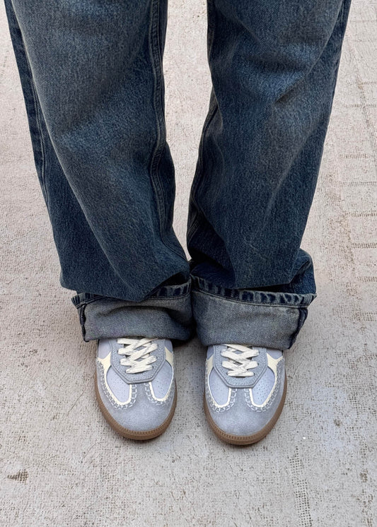 Tb.490 Baskets en Cuir Recyclé Bleu Pâle-image