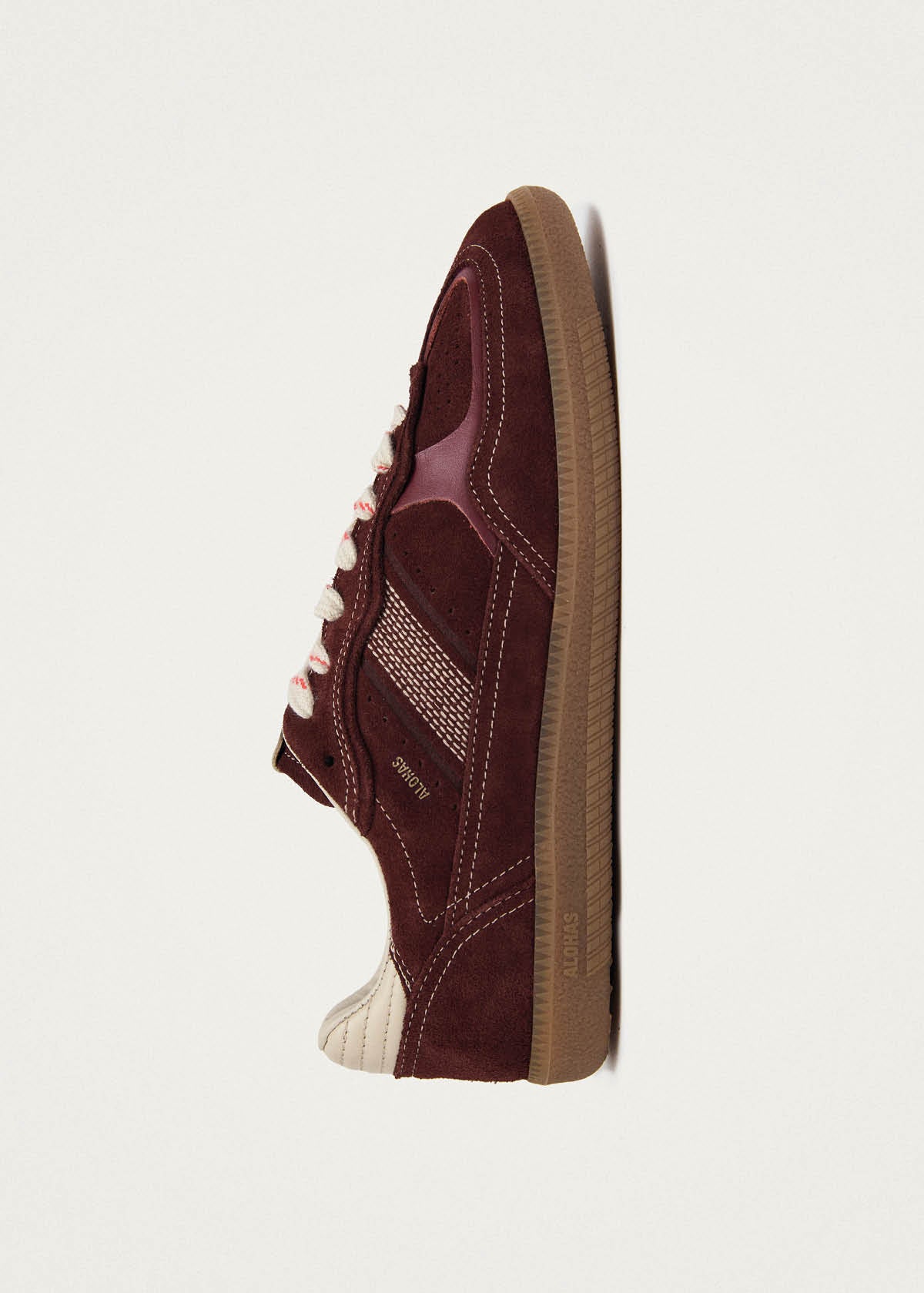 Tb.490 Rife Sneakers in Pelle Bordeaux e Color Crema