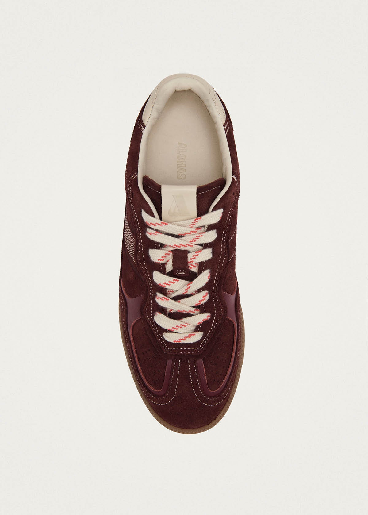 Tb.490 Rife Sneakers in Pelle Bordeaux e Color Crema