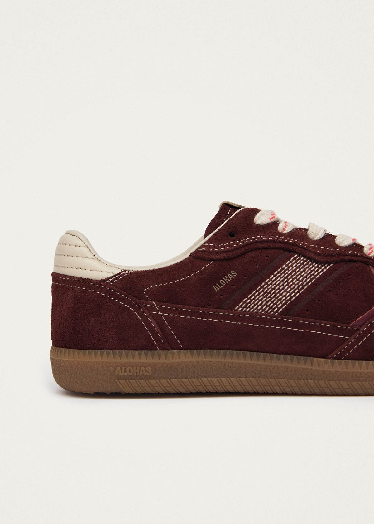 Tb.490 Rife Sneakers in Pelle Bordeaux e Color Crema