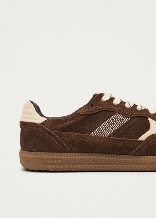 Tb.490 Rife Baskets en Cuir Cocoa et Blanc Cassé-image