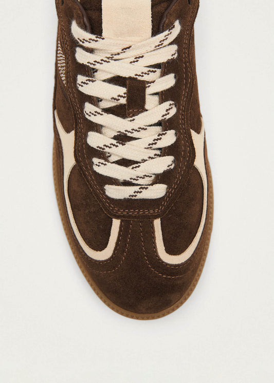 Tb.490 Rife Baskets en Cuir Cocoa et Blanc Cassé-image