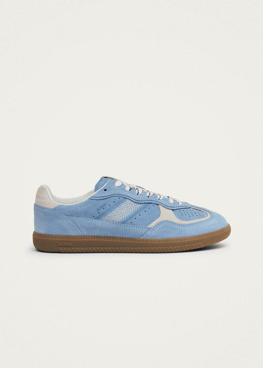 Tb.490 Rife Kornblumenblaue Creme-Leder Sneakers-image