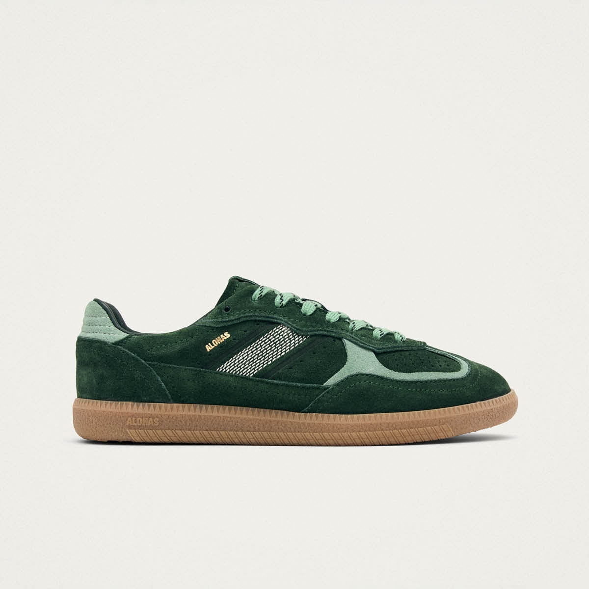 Tb.490 Baskets en Cuir Vert Rife
