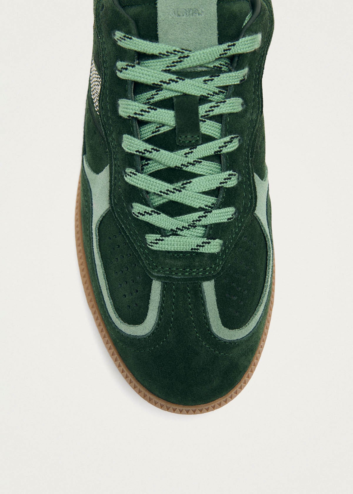 Tb.490 Baskets en Cuir Vert Rife