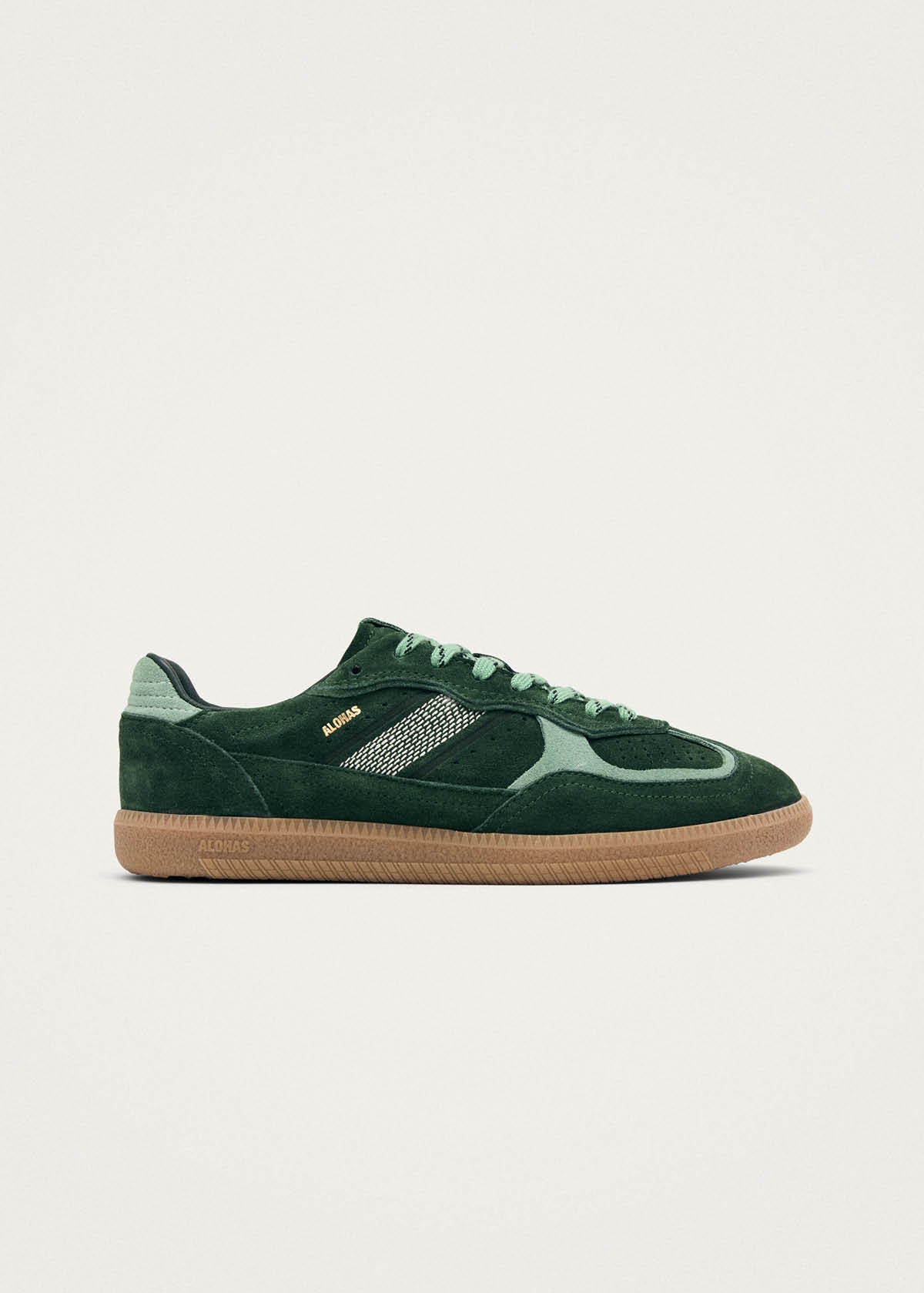 Tb.490 Baskets en Cuir Vert Rife