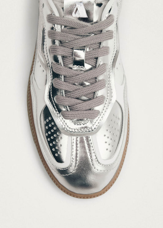 Tb.490 Rife Shimmer Silver Cream Leather Sneakers-image