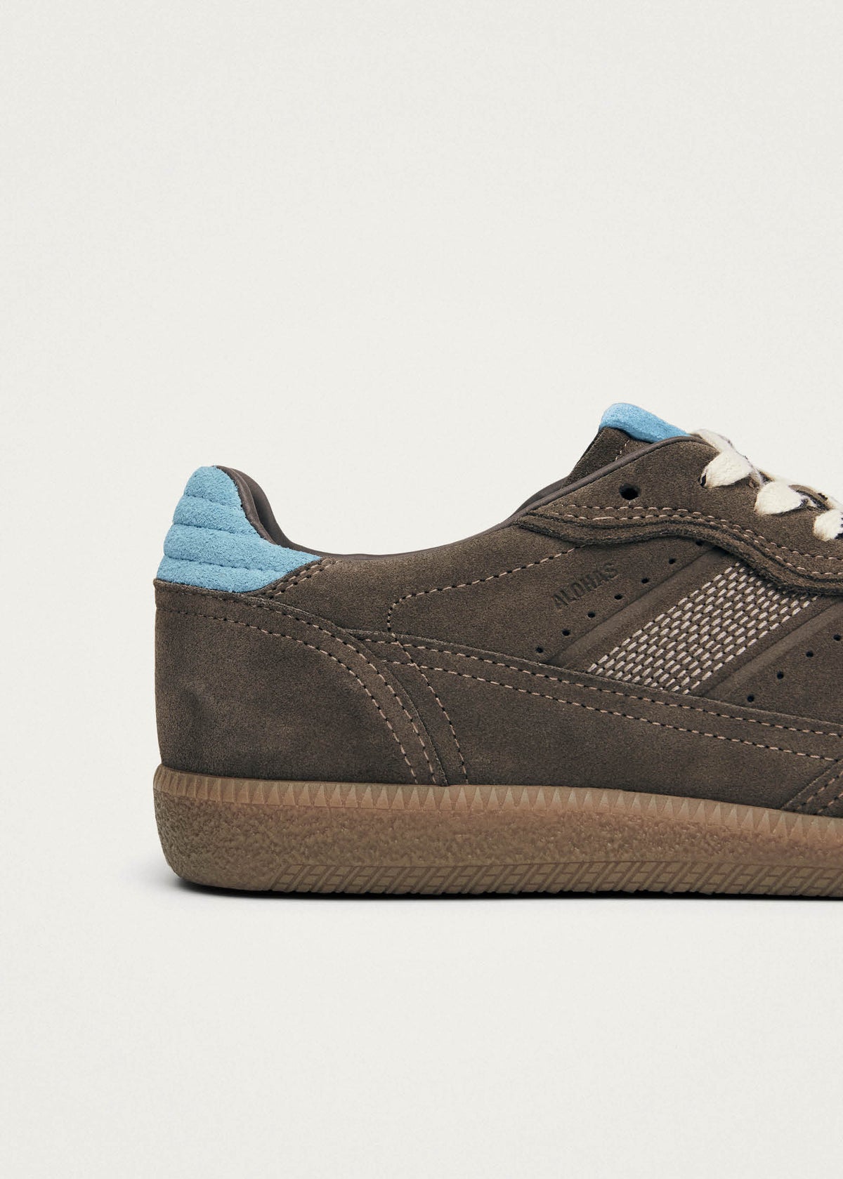 Tb.490 Rife Taupe Cornflower Blue Leather Sneakers