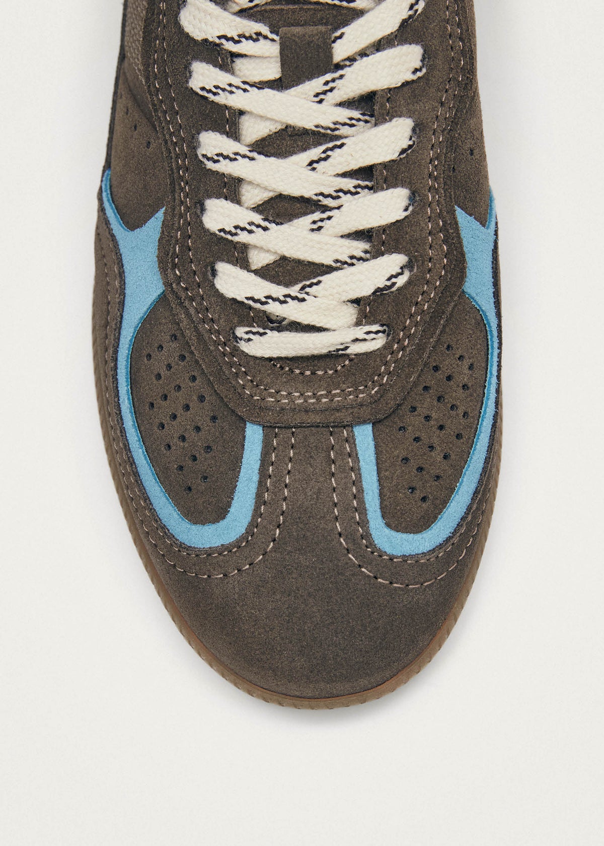Tb.490 Rife Taupe Cornflower Blue Leather Sneakers
