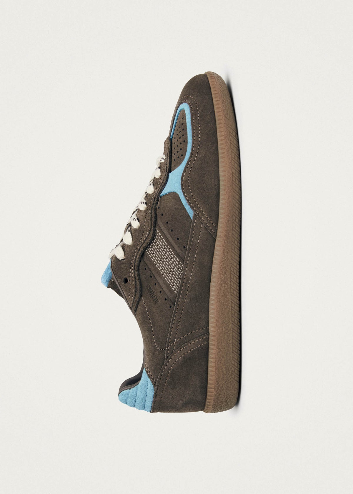Tb.490 Rife Taupe Cornflower Blue Leather Sneakers