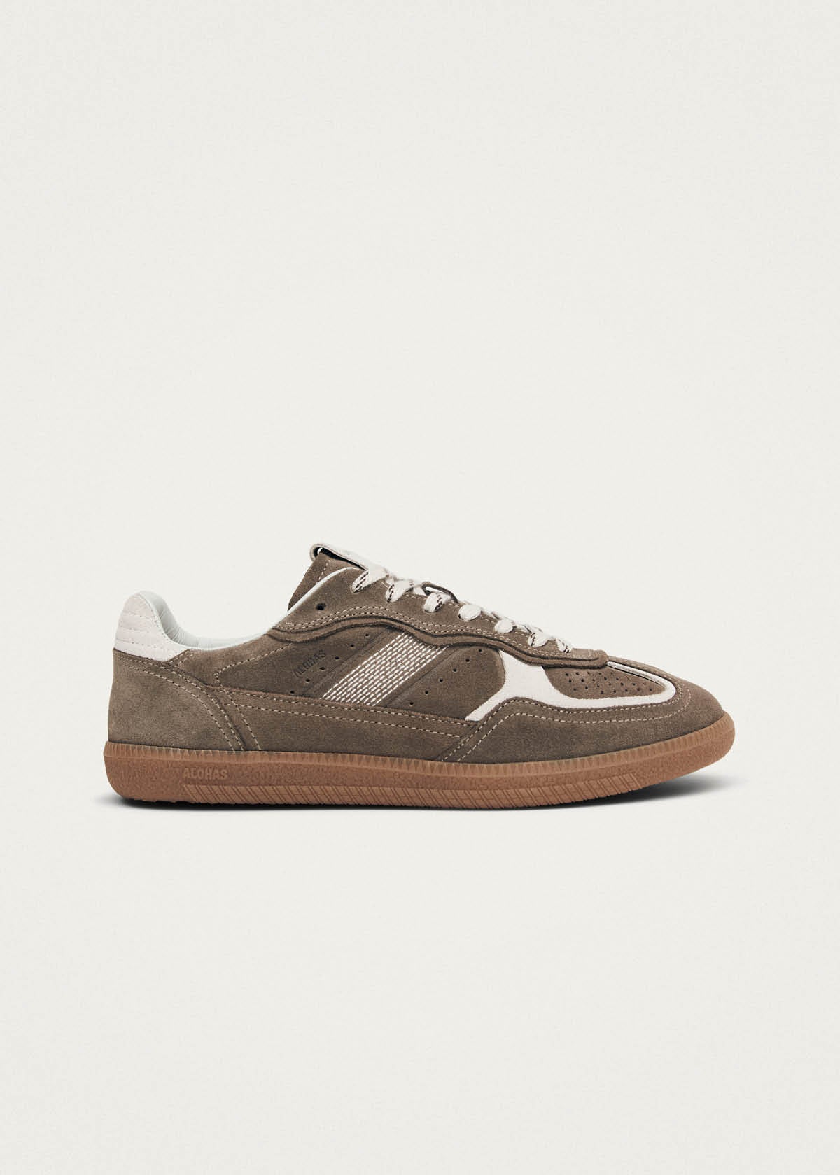 Tb.490 Baskets en Cuir Taupe
