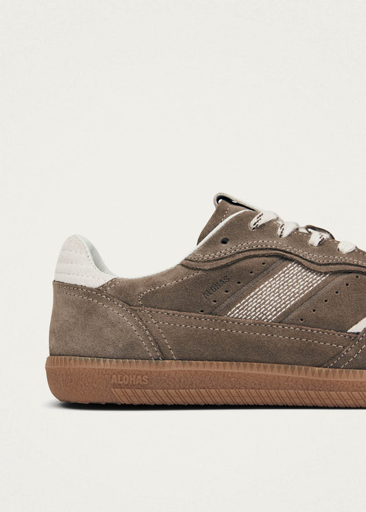 Tb.490 Baskets en Cuir Taupe-image