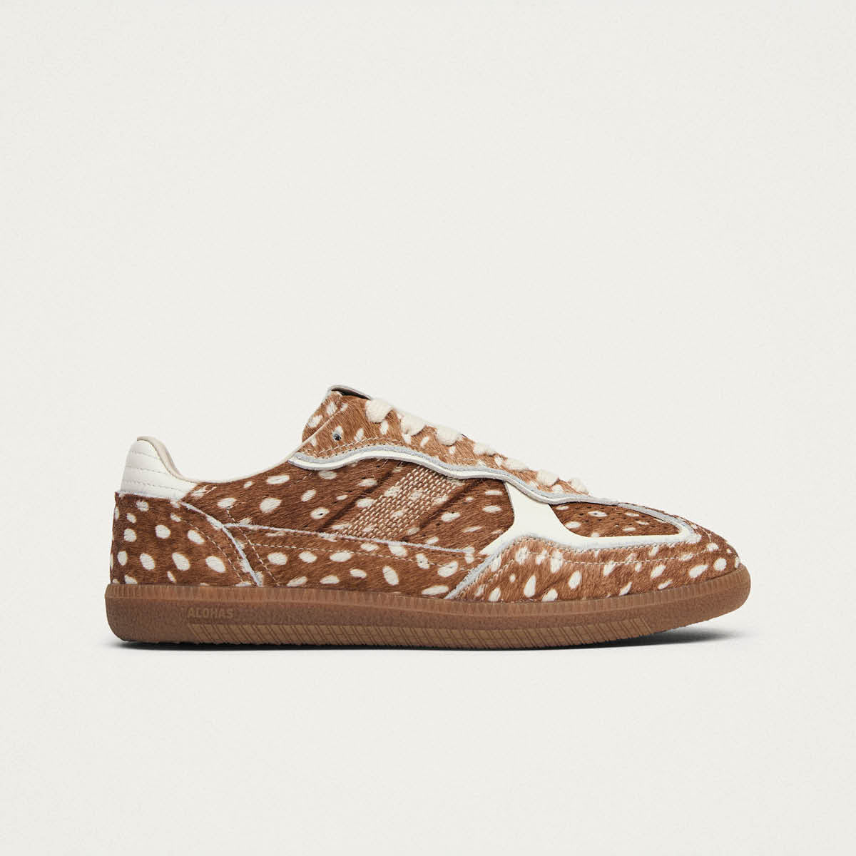 Tb.490 Soft Deer Brown Hair-on Leather Sneakers