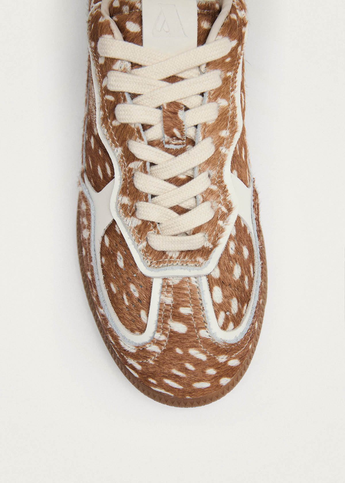 Tb.490 Soft Deer Brown Hair-on Leather Sneakers