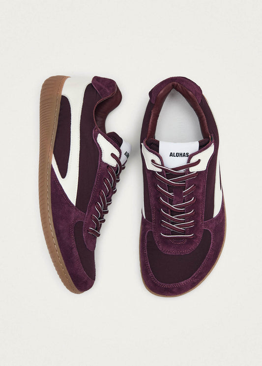 Tb.83 Baskets en nylon bordeaux pieds nus-image