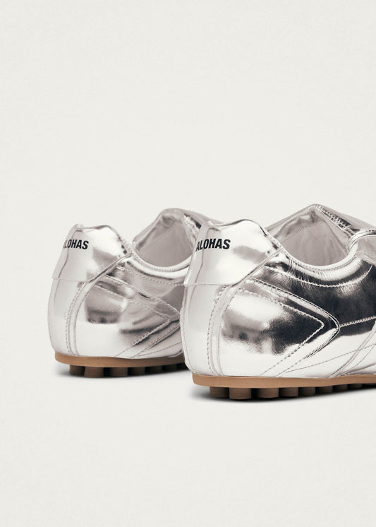 Tb.99 Baskets en Cuir Argenté-image