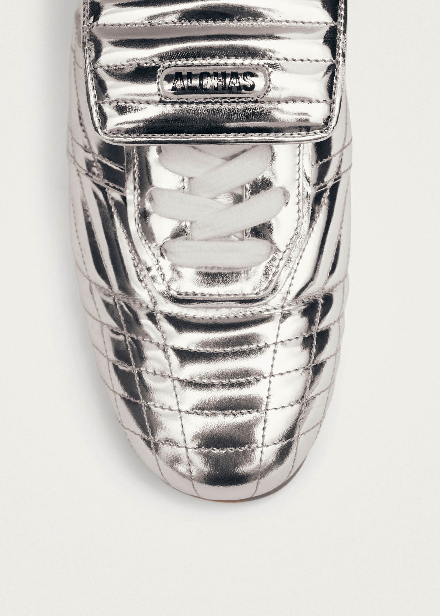 Tb.99 Silver Leather Sneakers